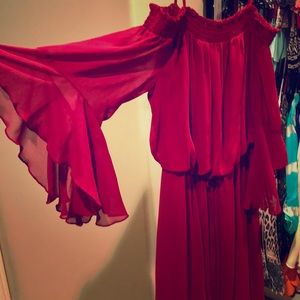 Cabernet Red Maxi Dress